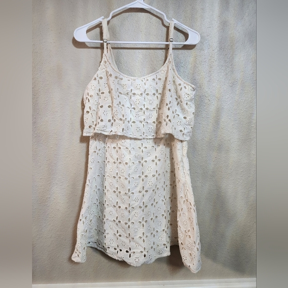 Shyanne Ivory Eyelet Dress - Picture 1 of 5